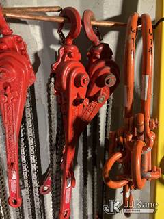 (2) Coffing 1-1/2 Ton Ratchet Lever Chain Hoists