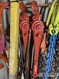 (2) Coffing 1-1/2 Ton Ratchet Lever Chain Hoists