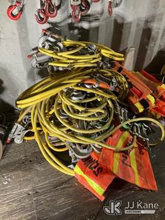 (1 Lot) Ground Cables Assemblies & Warning Flags