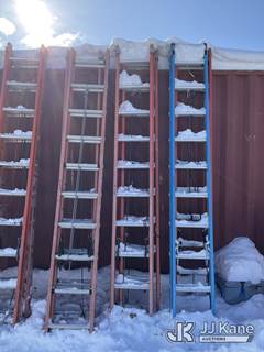 (2) Louisville 20 ft Fiberglass Extension Ladders