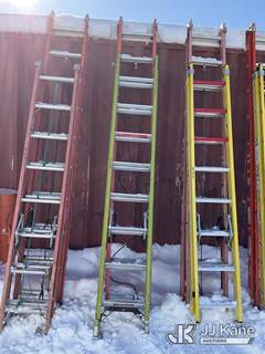 (2) Fiberglass Extension Ladders: (1) Little Giant 16 ft & (1) Louisville 20 ft