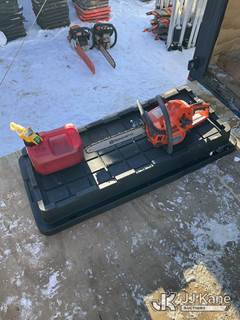 Husqvarna 120 Chainsaw & Fuel Can (Unit Untested)