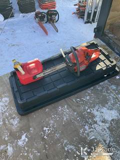 Husqvarna 130 Chainsaw & Fuel Can (Unit Untested)