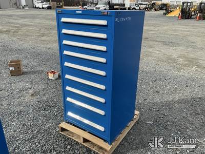 Vidmar 9 Drawer Cabinet 28in L X 30in W X 59in H (Used )