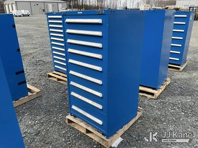 Vidmar 9 Drawer Cabinet 28in L X 30in W X 59in H (Used )