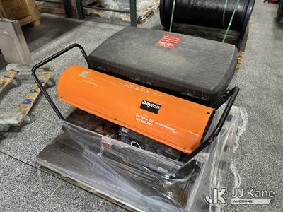 (1) Dayton Portable Oil Fired Heater (1) Box Miscellaneous Items (Used