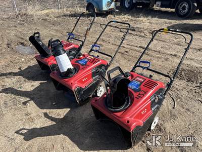 Lot of (3) Toro 721R-C Paddle Snowblower