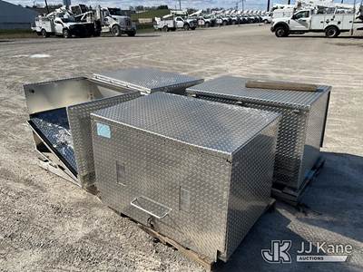 Qty 4 Diamond Plated Boxes