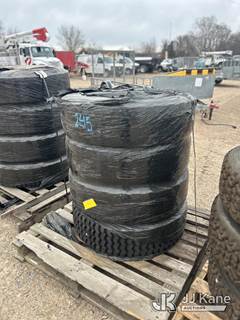 Pallet of 4 Michelin 245/70/19 Skid Steer Wheels and Tires (Used)