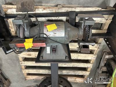 Pallet of 1-Dayton Bench Grinder on pedestal