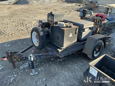 Hydraulic Power Unit with Honda GX Gas Engine, Trailer Mounted