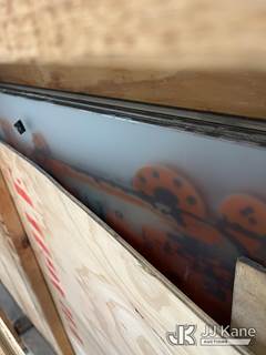 Used Wood Crates with Tempered Glass, Art Designed