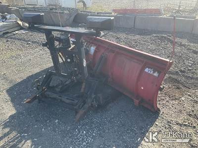 Used 8FT Western Snow Plow with Rust Damage