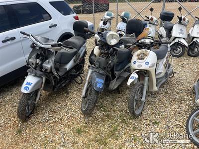 Lot of 7 Scooters, Not Running, Condition Unknown, No Keys