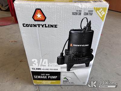 Countyline 3/4 HP Sewage Pump (Unused)