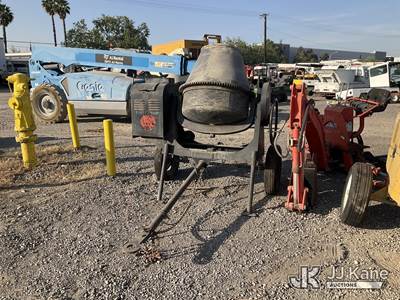 Used Cement Mixer with Pintle Hitch, S/N 119606
