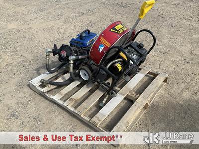 Pallet with Graco Husky 1040 Pump, Chicago Electric 800W Generator, Tempest Power Blower