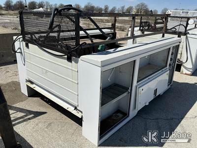 Service Body with Auxiliary Fuel Tank w/ Pump, Knaack JobMaster Storage Chest and Inverter