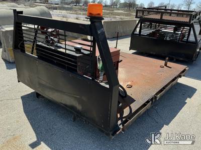 Used 8 Ft Flatbed with Auxiliary Fuel Tank, Pump and JoBox