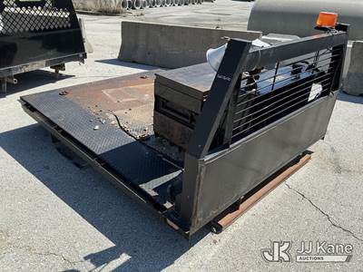 8 Ft Flatbed with Auxiliary Fuel Tank, Pump, and Storage Box