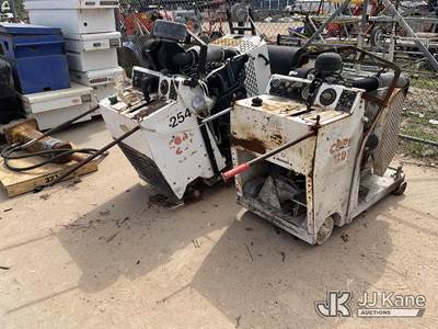 (2) Self-Propelled Walk-Behind Diesel Concrete Saws, S/N 157733