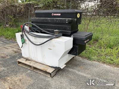 Used Fuel Tank with Pump & Hose and (3) Tool Boxes