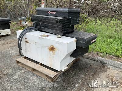 Used Fuel Tank with Pump, Hose and (3) Tool Boxes