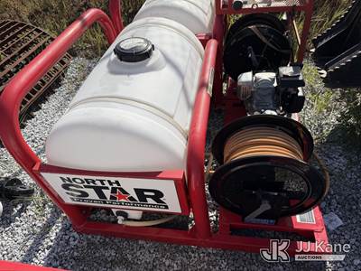 New North Star 55 Gallon Skid Mount Sprayer with Honda Gas Engine