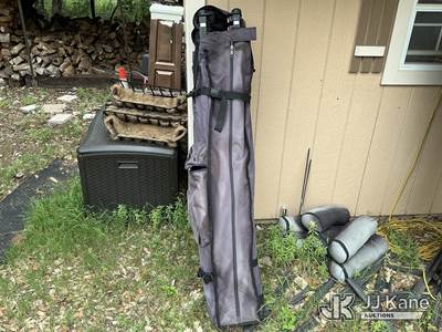 Used Covered Tent with Weights