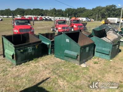 Lot of (8) Dumpsters (Used Scrap Metal)