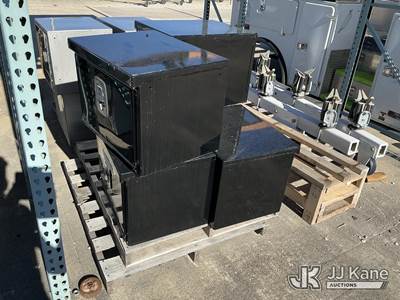 (3) Altec Black Fold Down Door Tool Boxes 24 in. wide x 18 in. deep and 18 in. tall.