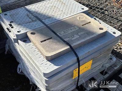 Pallet of 22 Polymer Composite 17X30 Handhole Covers, Slip Resistant
