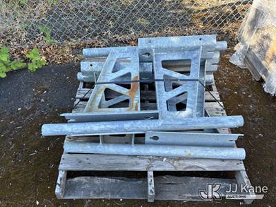 Pallet of 5 Steel Hot-Dipped Galvanized Mounting Brackets for Weather Station