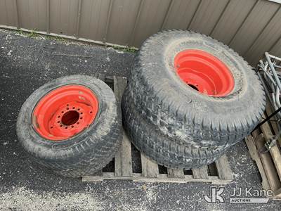 (4) Used Tires, (2) 215/70-15 27X8.50-15 NHS & (2) 13.6-16