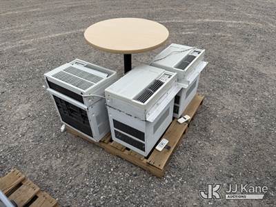 1 Pallet: 3x Window Air Conditioners 1x Round Table