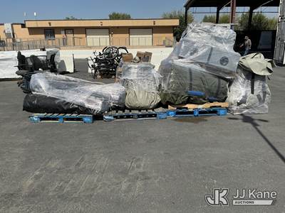 (3 Pallets) Line Decon Shelters & Fire Hoses (Used)
