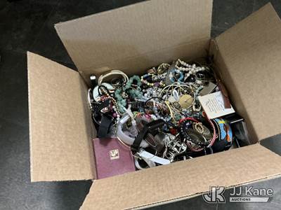 Box w/ Watches & Jewelry