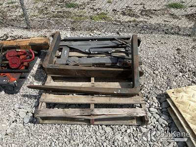 Used Forklift Side Shift Unit & Forks