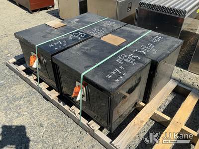 Qty (4) Aluminum Tool Box 24in L x 19in W x 18 in H (New/Unused)
