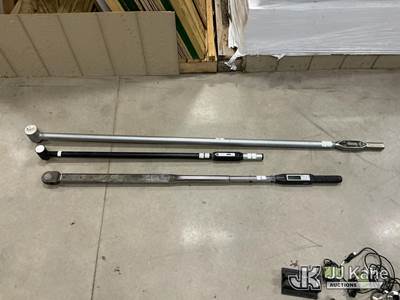 Qty (3) Torque Wrenches with Torque Multiplier Kit and Inline Torque Transducers