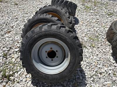 Used 10-16.5 Tires and Steel Wheels (Set of 4, Need Recap)