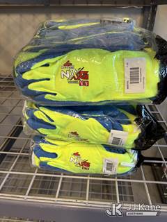 MCR Safety 9690Y NXG Latex Coated Gloves - 7 Gauge Acrylic Shell - Yellow - 6 Packages (72 Pairs of Gloves)