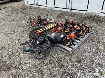 (12) Chain Saws with Miscellaneous Pumps, Testers & Items