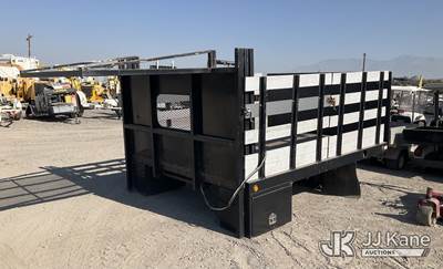 Used Stake Bed 10FT 10IN L x 7FT 10IN W, Total Bed Length 12FT 5IN