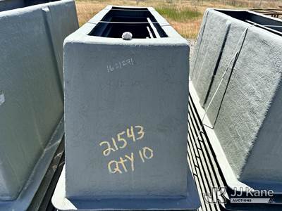 Fiberglass Tubs One Stack of 10 per lot. Dimensions are 64 inches x 24 inches x 18 inches