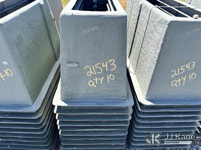 Fiberglass Tubs One Stack of 10 per lot. Dimensions are 64 inches x 24 inches x 18 inches