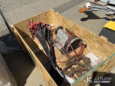 Used Pipe Stand & Thread Cutter, Conditions Unknown