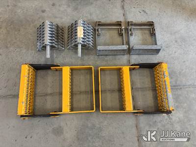 Sauber All-Weather Wheel Chocks, Trailer/Truck Steps & Yellow Bumper Steps (Lot)