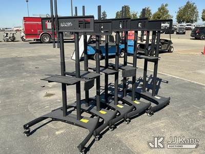 (5) Tv Carts (Used)