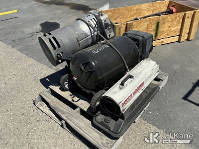 (3) Used Heaters and Air Compressor, Conditions Unknown